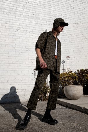 Marni Heavy Cotton Cropped Pants - Camo Cells Marni Heavy Cotton Cropped Pants - Camo Cells