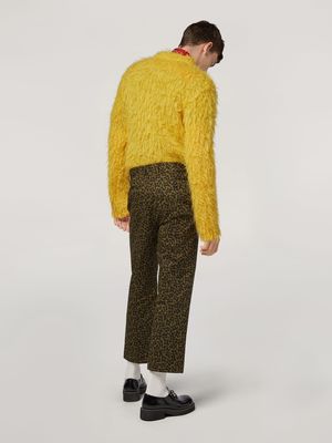 Marni Heavy Cotton Cropped Pants - Camo Cells Marni Heavy Cotton Cropped Pants - Camo Cells