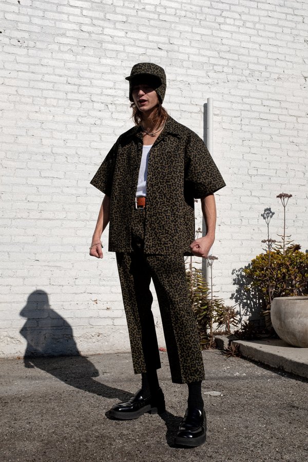 Marni Heavy Cotton Cells Print Shirt - Camo Marni Heavy Cotton Cells Print Shirt - Camo