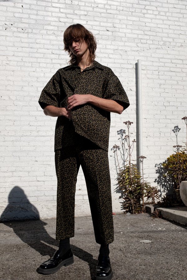 Marni Heavy Cotton Cells Print Shirt - Camo Marni Heavy Cotton Cells Print Shirt - Camo