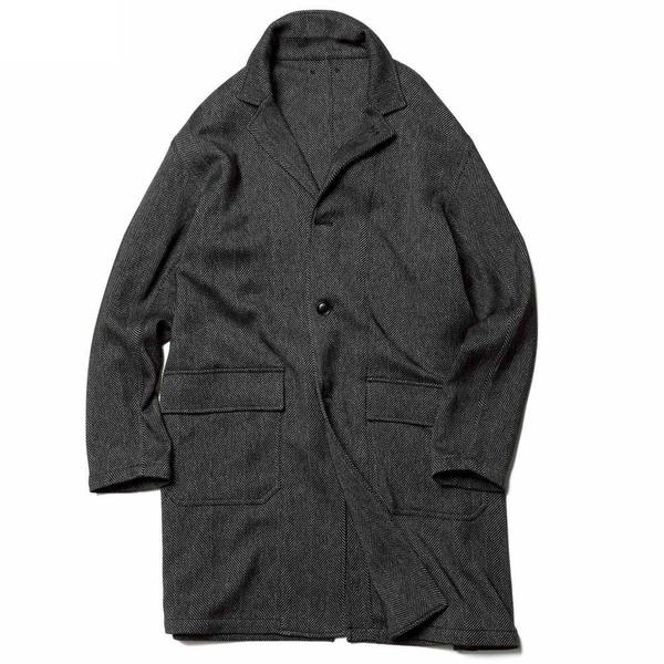 SOPHNET. Big Herringbone Gown Shirt - gray SOPHNET. Big Herringbone Gown Shirt - gray
