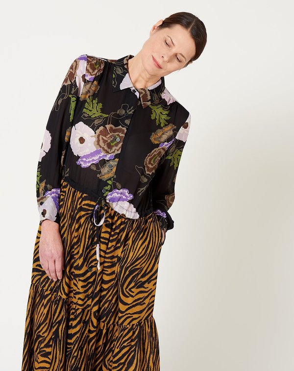 No.6 Roman Dress - Zebra/Hyacinth No.6 Roman Dress - Zebra/Hyacinth