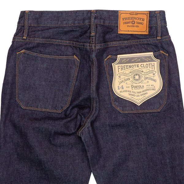 Freenote Cloth Portola Jean - Indigo Rinsed Freenote Cloth Portola Jean - Indigo Rinsed