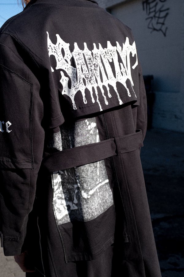 Yang Li Patch Iconic YL Trench Coat - black Yang Li Patch Iconic YL Trench Coat - black