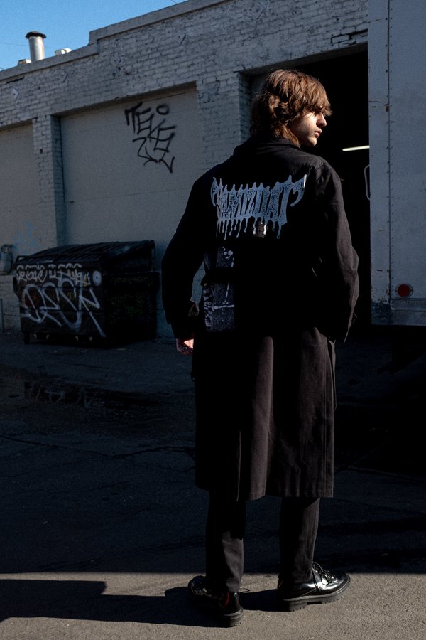 Yang Li Patch Iconic YL Trench Coat - black Yang Li Patch Iconic YL Trench Coat - black