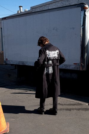 Yang Li Patch Iconic YL Trench Coat - black Yang Li Patch Iconic YL Trench Coat - black