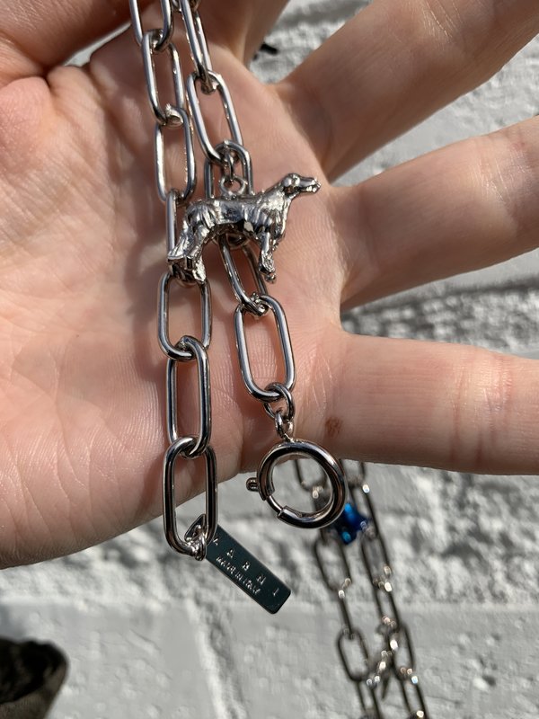 Marni Silver Chain Toy Charm Necklace Marni Silver Chain Toy Charm Necklace