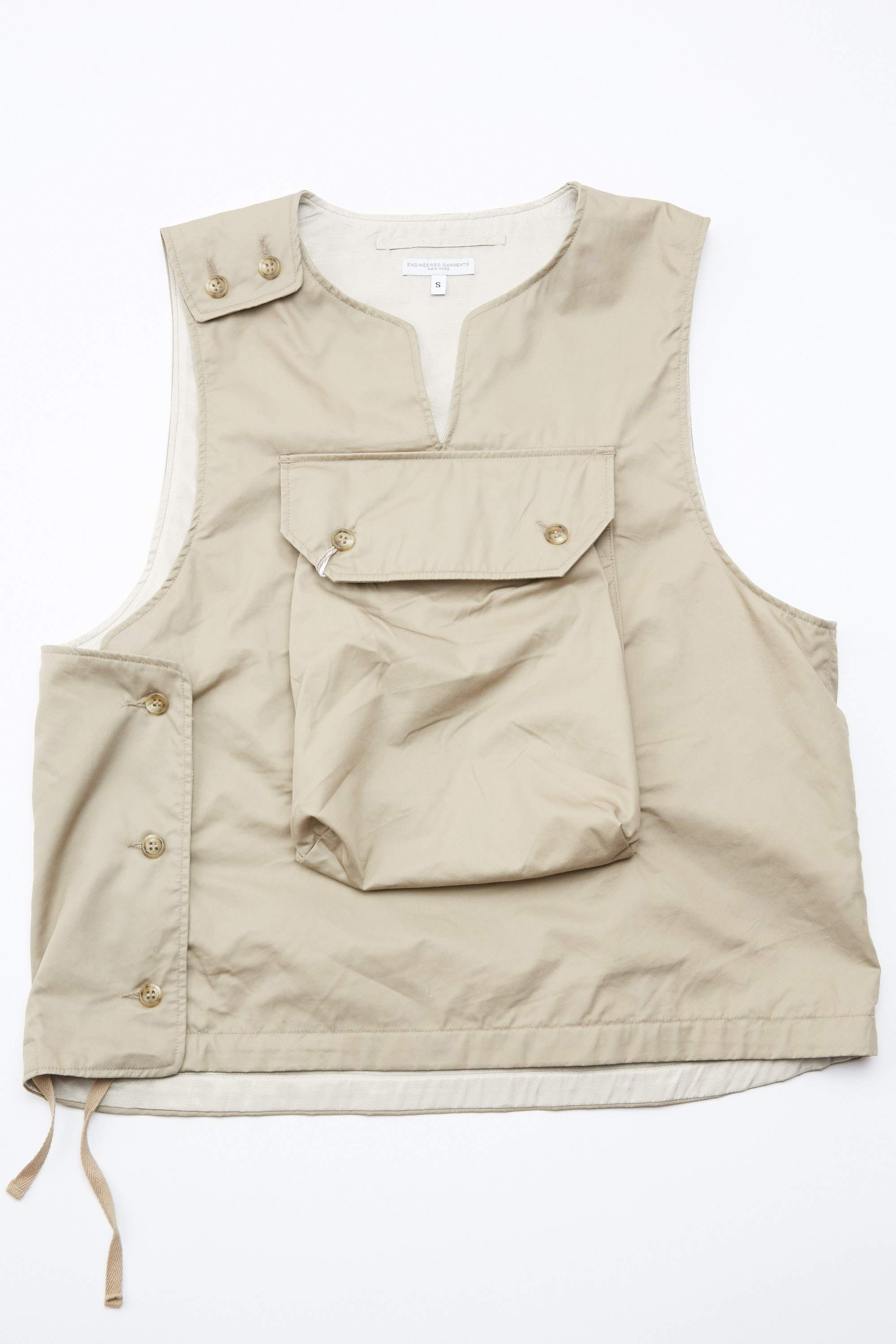 正月セール！cover vest high count twill khaki Engineered Garments Highcount Twill Cover Vest - Khaki | Garmentory