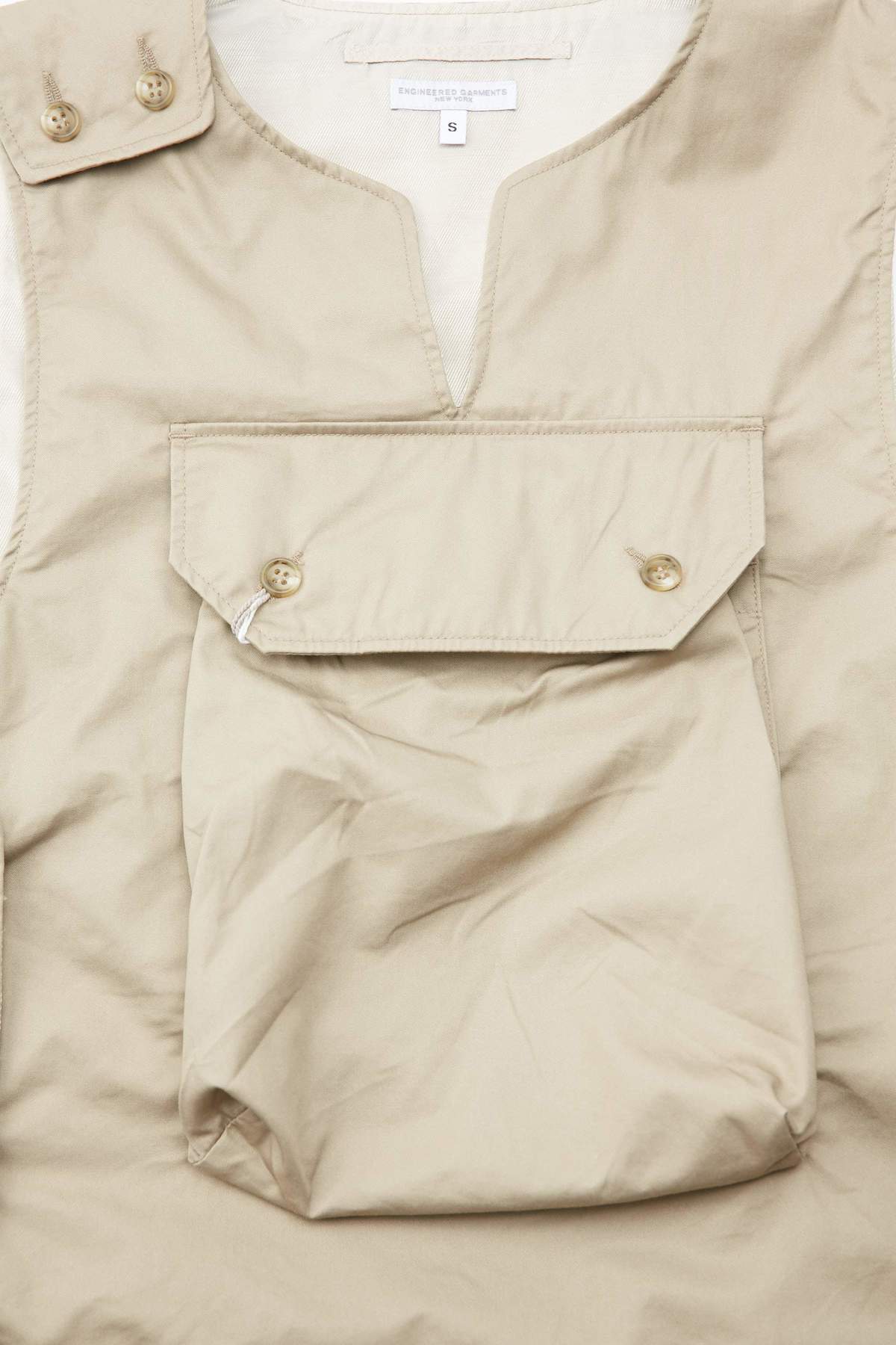 正月セール！cover vest high count twill khaki Engineered Garments Highcount Twill Cover Vest - Khaki | Garmentory