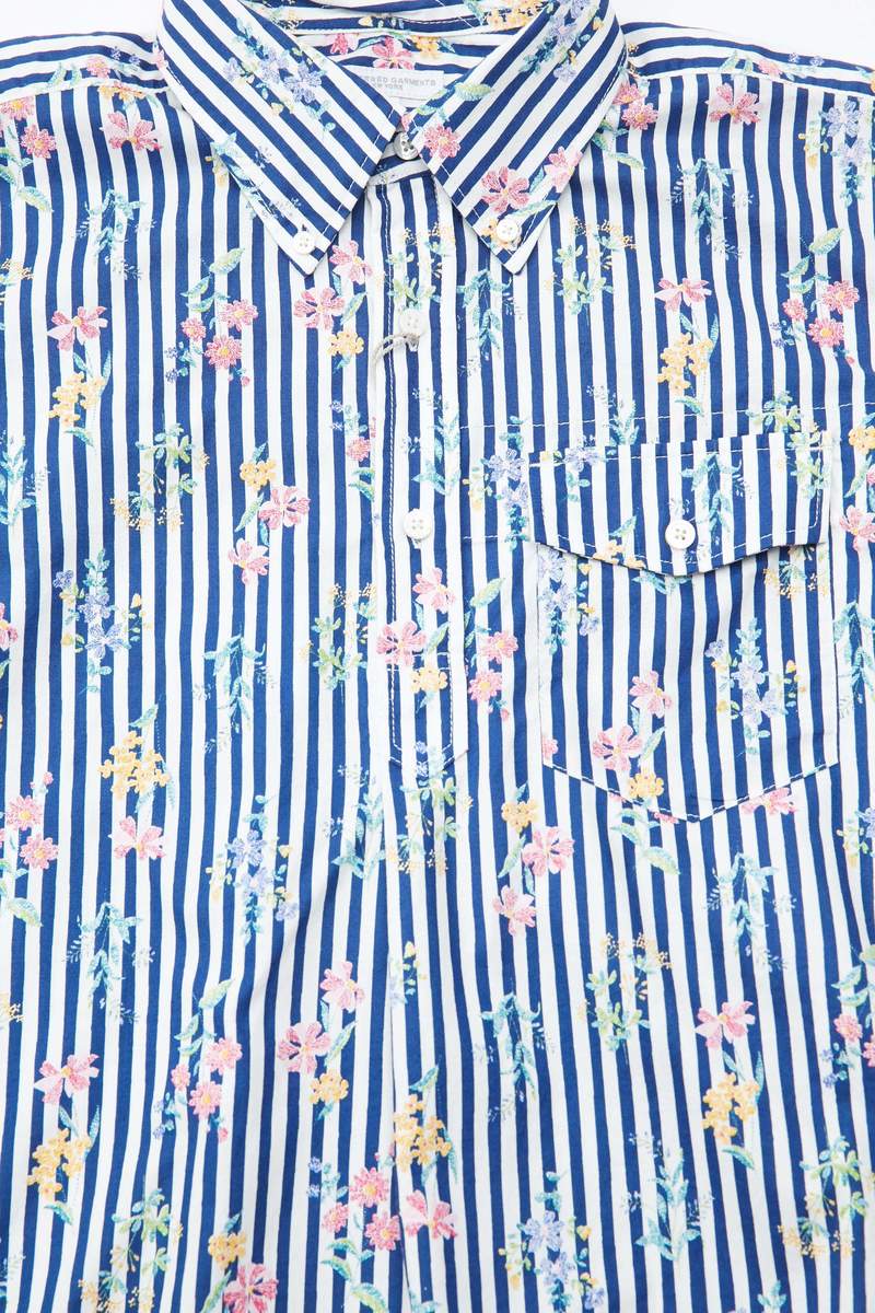 トップス Engineered Garments Popover BD Stripe S Popover-BD-Shirt---Bright-