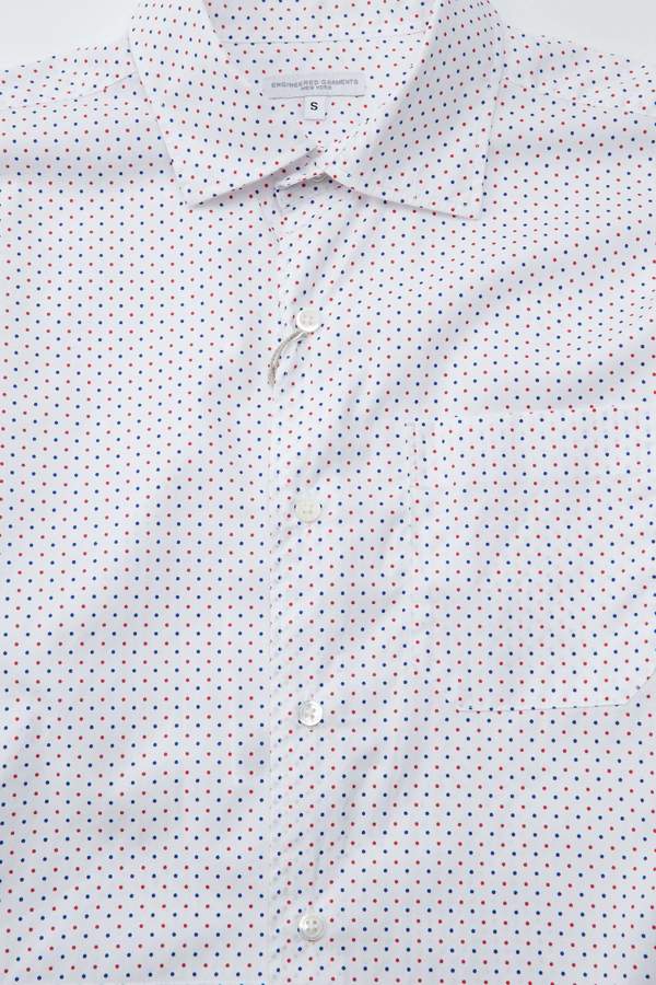Engineered Garments Spread Collar Shirt - Red/Navy Small Polka Dot Engineered Garments Spread Collar Shirt - Red/Navy Small Polka Dot