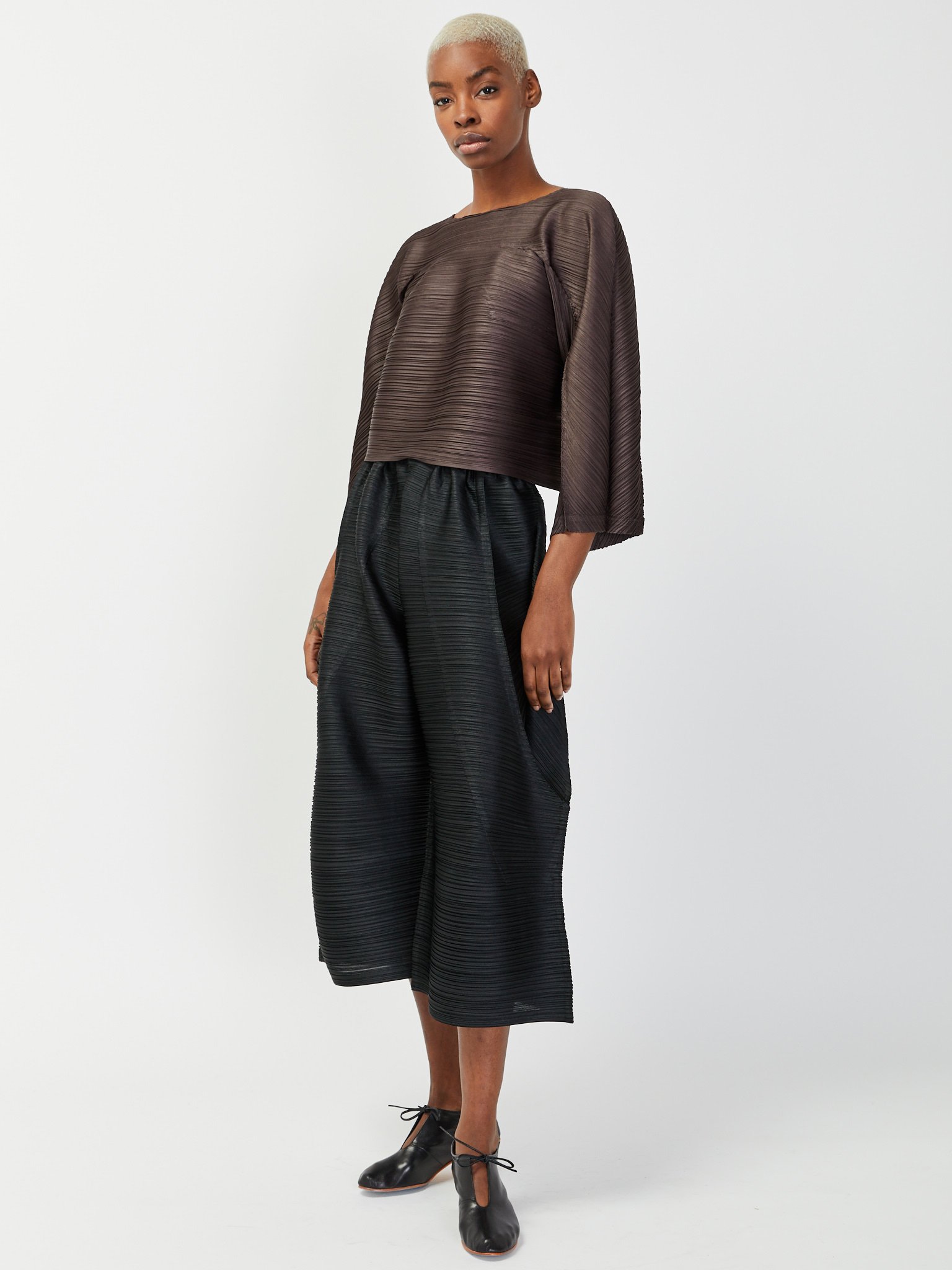 kkkISSEY MIYAKE ボンテージパンツ Tucked-Bounce-Pant---Black-