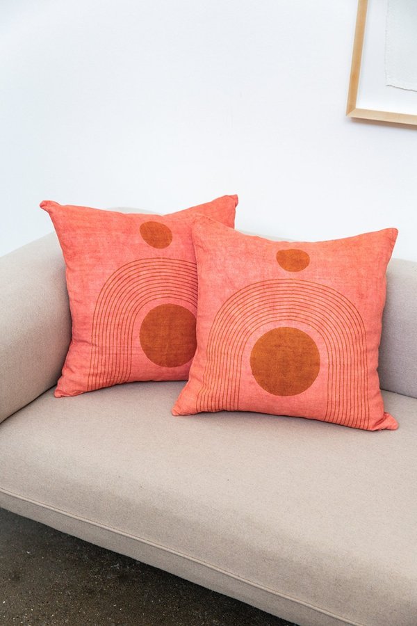 Block Shop Textile Palace Pillow - CORAL Block Shop Textile Palace Pillow - CORAL