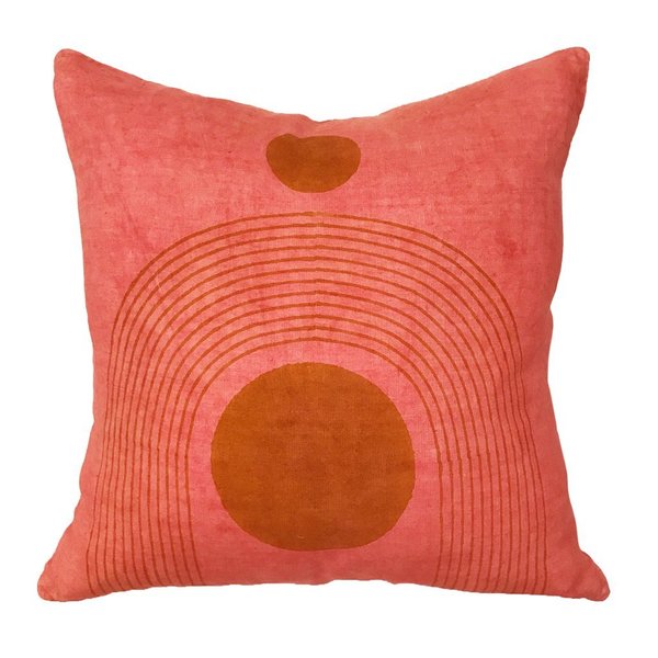 Block Shop Textile Palace Pillow - CORAL Block Shop Textile Palace Pillow - CORAL