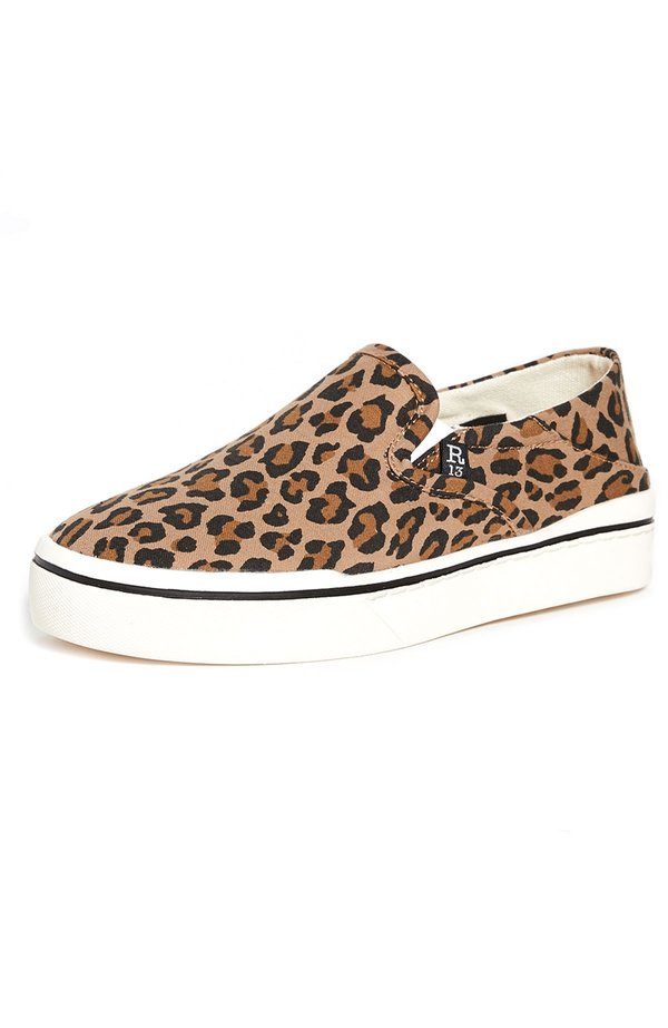 R13 Slip On Sneakers - Leopard R13 Slip On Sneakers - Leopard