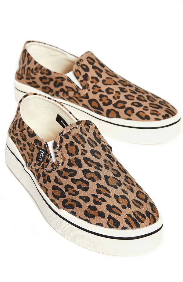 R13 Slip On Sneakers - Leopard R13 Slip On Sneakers - Leopard