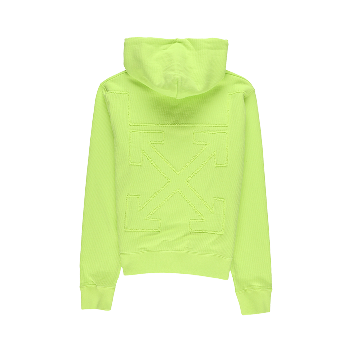 Off-White Arrow Logo Slim Hoodie Fluorescent Yellow Garmentory