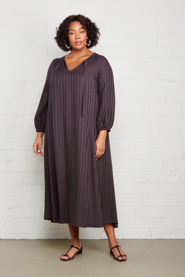Rachel Pally Shadow Stripe Manon Dress - Faded Black Rachel Pally Shadow Stripe Manon Dress - Faded Black