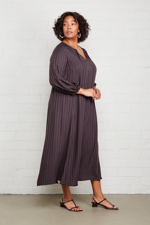 Rachel Pally Shadow Stripe Manon Dress - Faded Black Rachel Pally Shadow Stripe Manon Dress - Faded Black