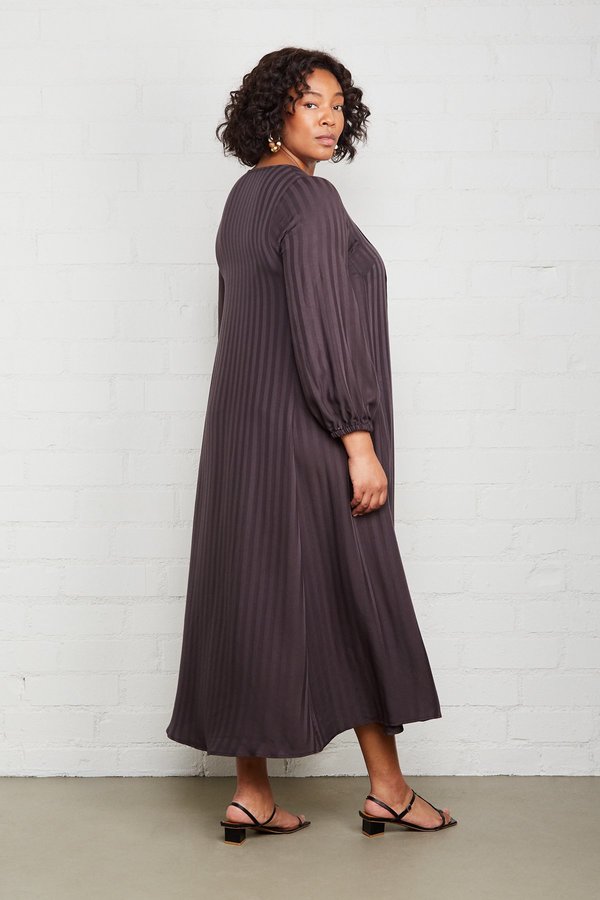 Rachel Pally Shadow Stripe Manon Dress - Faded Black Rachel Pally Shadow Stripe Manon Dress - Faded Black