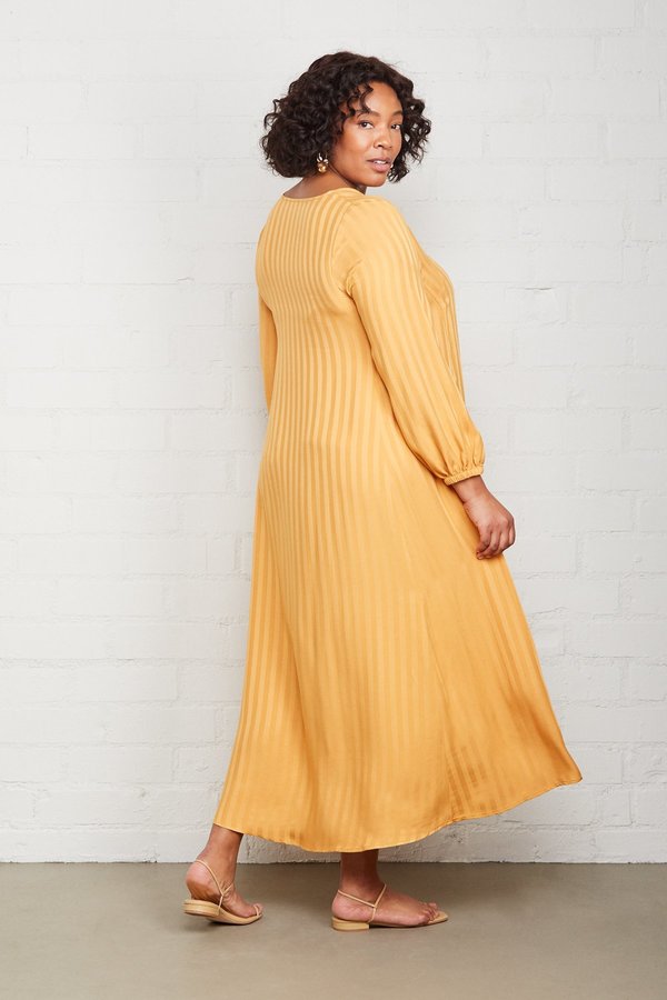 Rachel Pally Shadow Stripe Manon Dress - Marigold Rachel Pally Shadow Stripe Manon Dress - Marigold