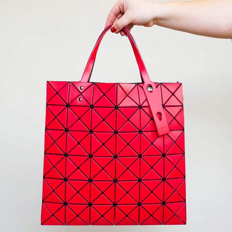 Issey Miyake Bao Bao Lucent Matte Tote Bag - Red | Garmentory