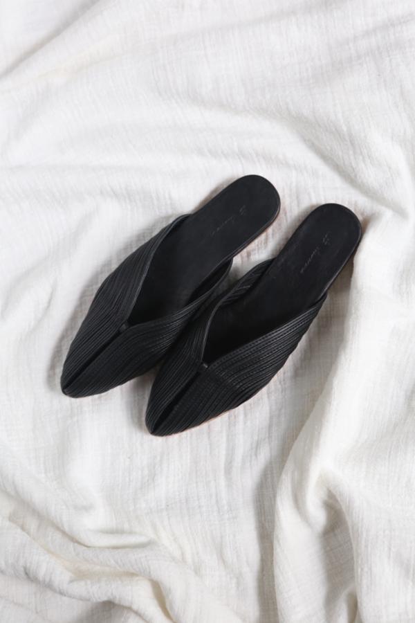 at Dawn. Leather Slides at Dawn. Leather Slides