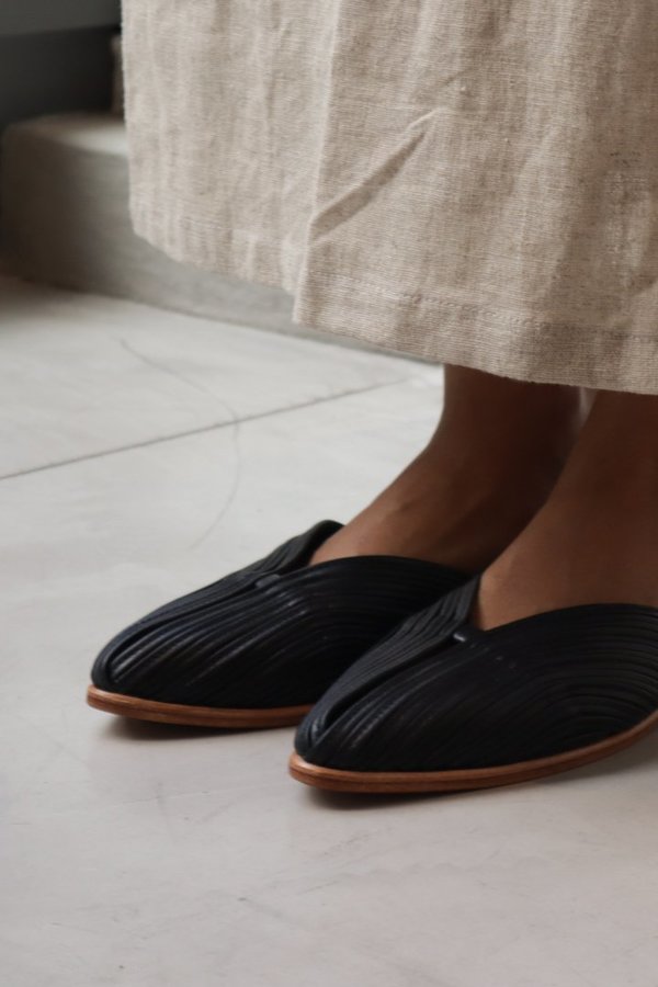 at Dawn. Leather Slides at Dawn. Leather Slides
