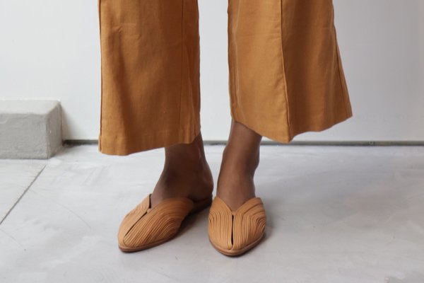 at Dawn. Leather Slides at Dawn. Leather Slides