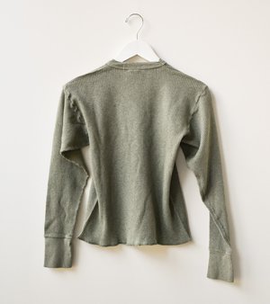 I Stole My Boyfriend's Shirt Vintage Embroidered Thermal Crewneck I Stole My Boyfriend's Shirt Vintage Embroidered Thermal Crewneck