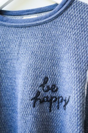 I Stole My Boyfriend's Shirt Vintage Embroidered Thermal Crewneck I Stole My Boyfriend's Shirt Vintage Embroidered Thermal Crewneck