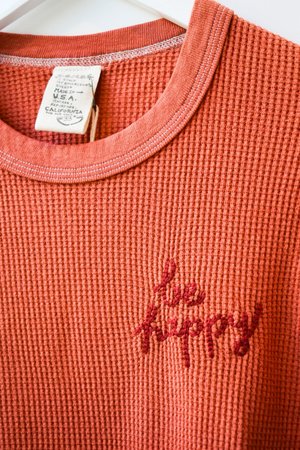 I Stole My Boyfriend's Shirt Vintage Embroidered Thermal Crewneck I Stole My Boyfriend's Shirt Vintage Embroidered Thermal Crewneck