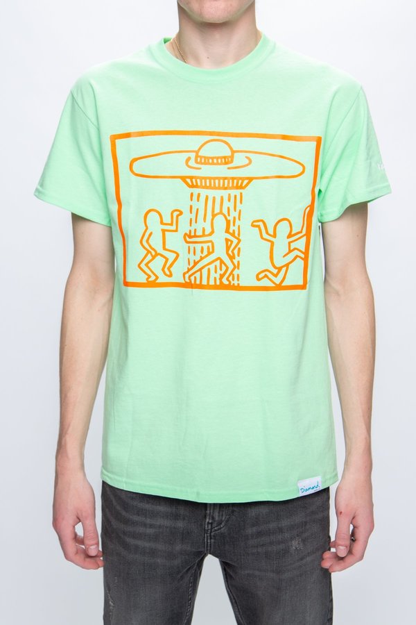 Diamond Supply Co. x Keith Haring Space Ships T-Shirt - Mint Diamond Supply Co. x Keith Haring Space Ships T-Shirt - Mint