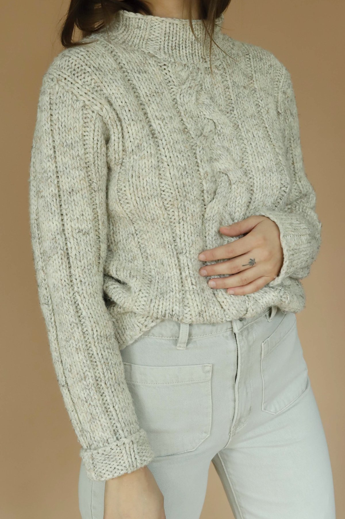 Vintage Grey Knit Soft Sweater