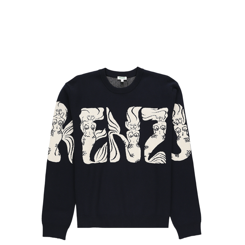 Kenzo Mermaids Logo Jumper - navy | Garmentory