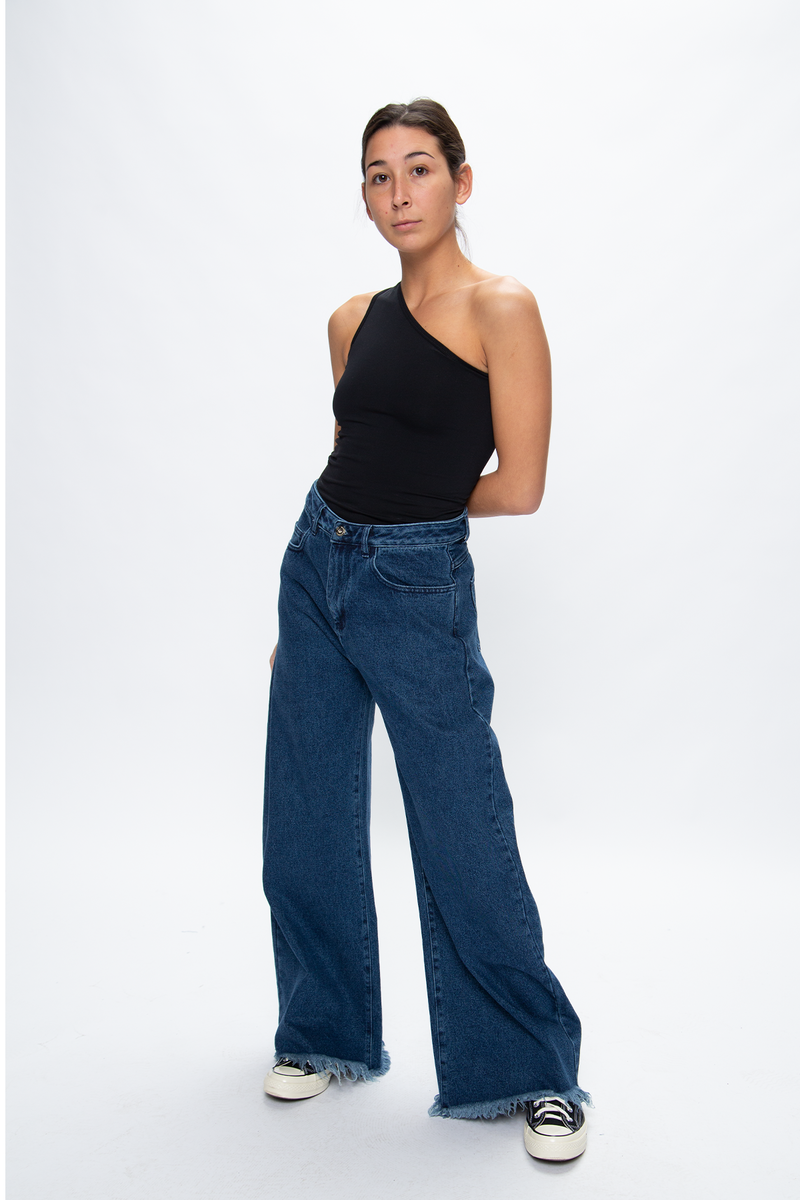 Helmut Lang Asymmetric Seamless Tank Top - Black | Garmentory