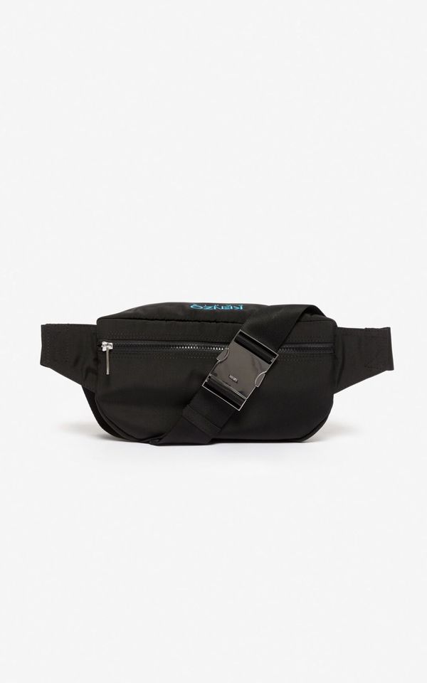 Kenzo Tiger Embroidered Mini Bumbag - Black Kenzo Tiger Embroidered Mini Bumbag - Black