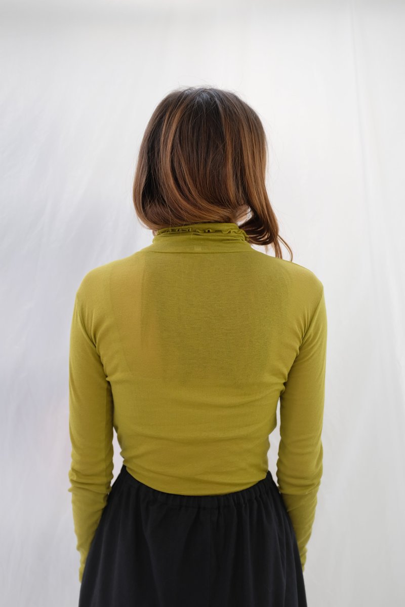EDIT.FOR LULU - 【BASERANGE】Puig Turtle Neck-Cotton Gaze BASERANGE】Puig Turtle Neck-Cotton Gaze