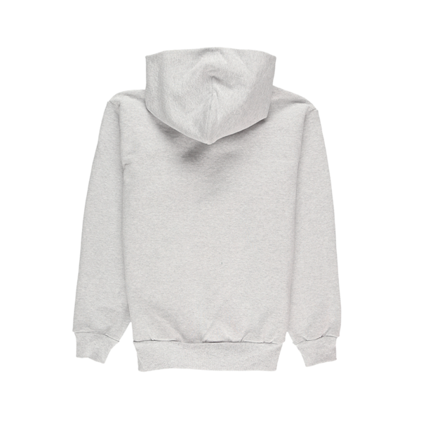 Sporty & Rich Classic Logo Hoodie - Heather Grey/Navy Stitch