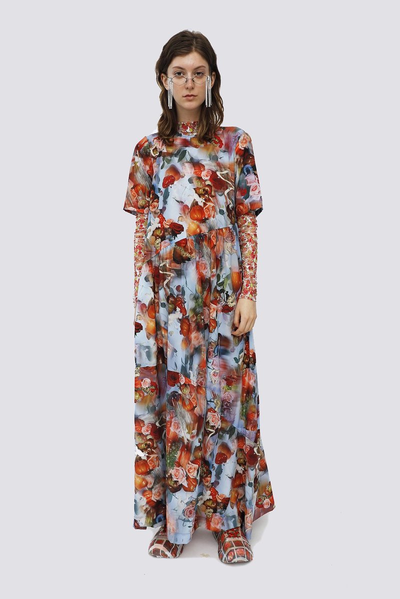 CollinaStrada コリーナストラーダ Ritual Dress シルク Collina Strada Sistine Tomato Ritual Dress | Garmentory