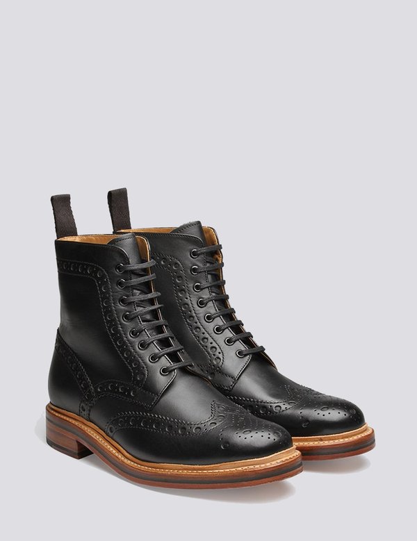 grenson fred boots black