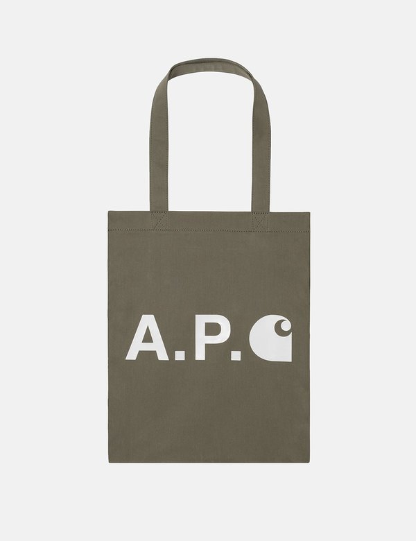 A.P.C. x Carhartt WIP Tote Bag - Khaki Green | Garmentory