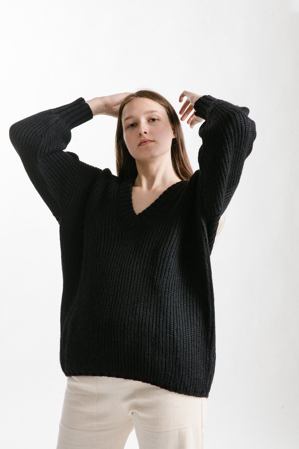First Rite Long V Sweater First Rite Long V Sweater