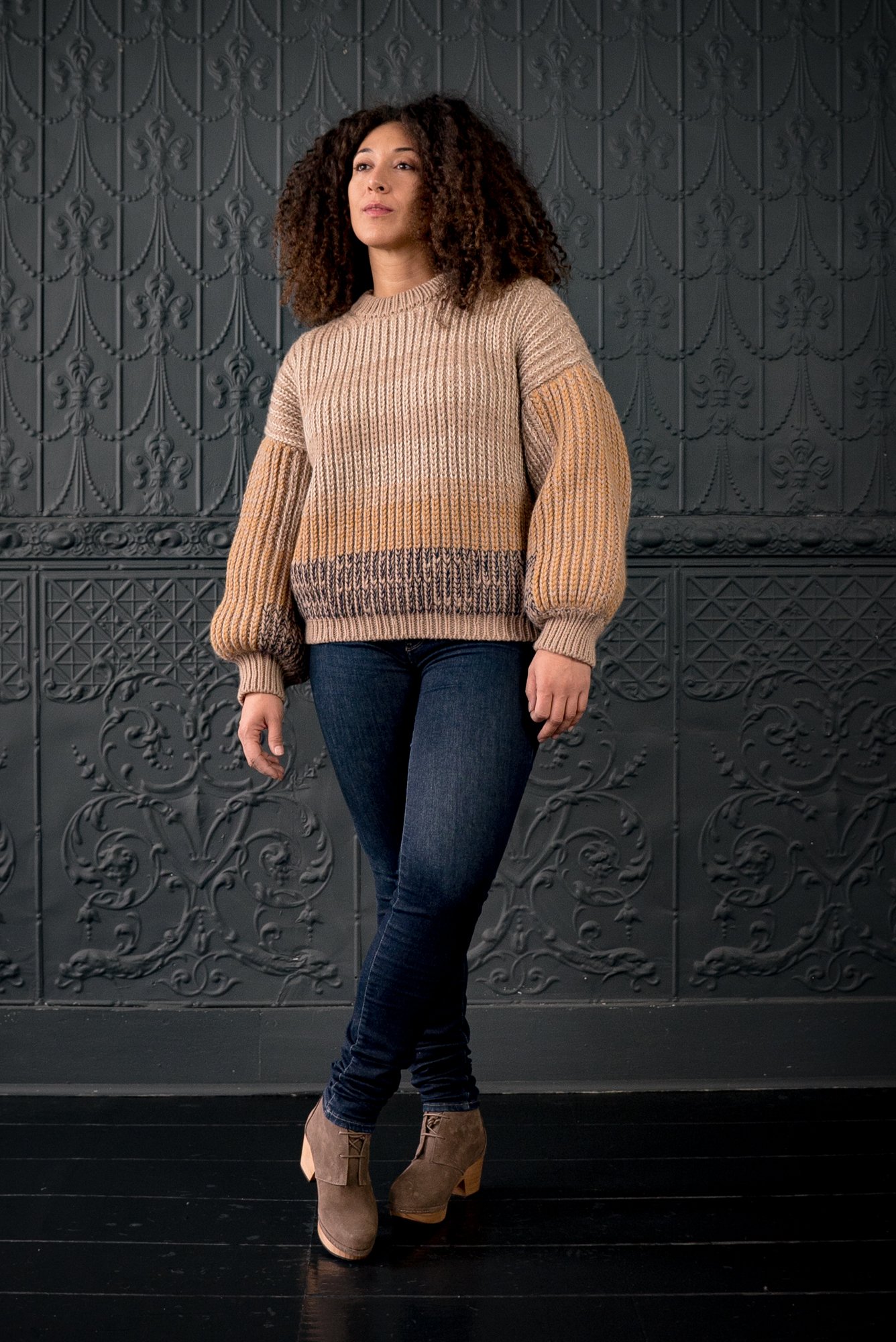 Micaela Greg Flax Ombre Sweater 