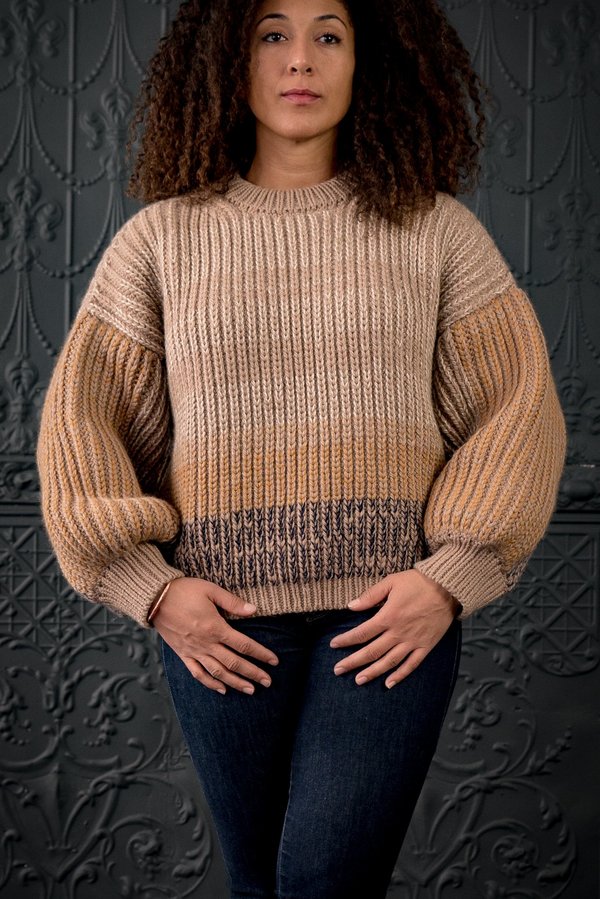 Micaela Greg Flax Ombre Sweater 