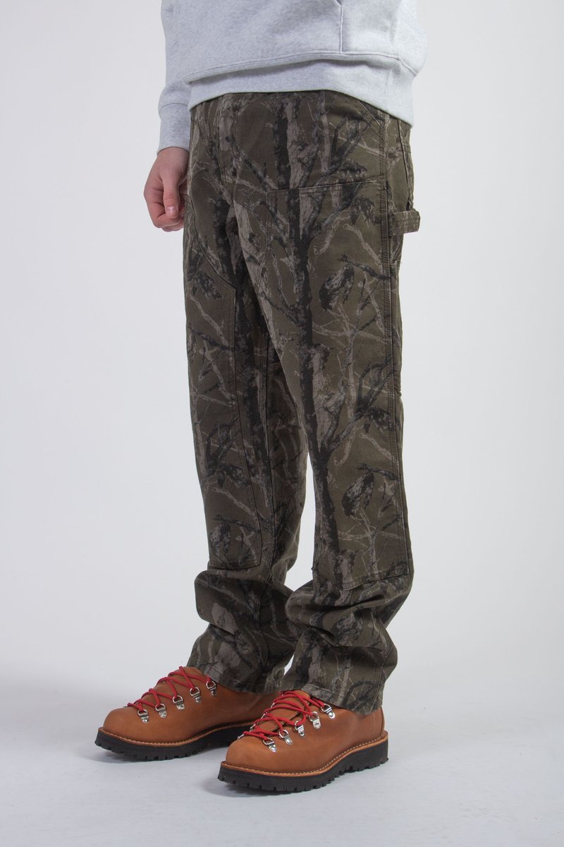 CARHARTT WIP Organic Cotton Double Knee Pant - Tree Camo