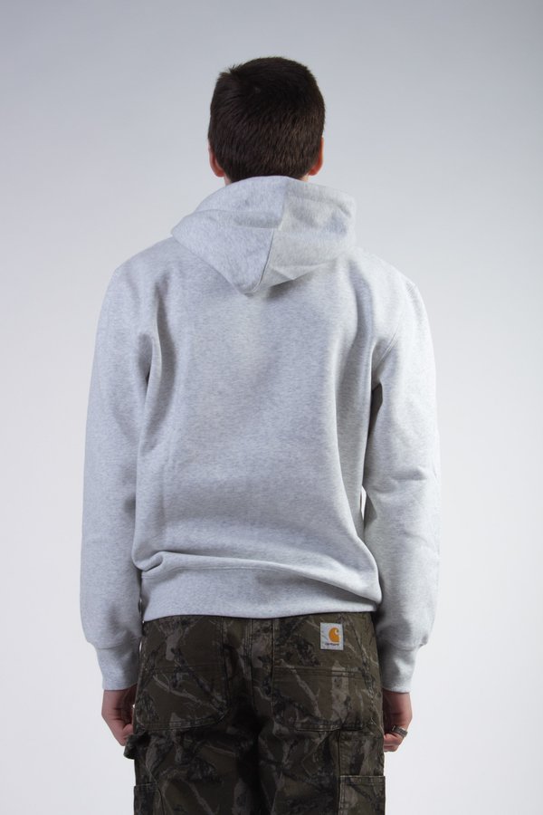 CARHARTT WIP Hooded District Sweat - Ash/Shiraz CARHARTT WIP Hooded District Sweat - Ash/Shiraz
