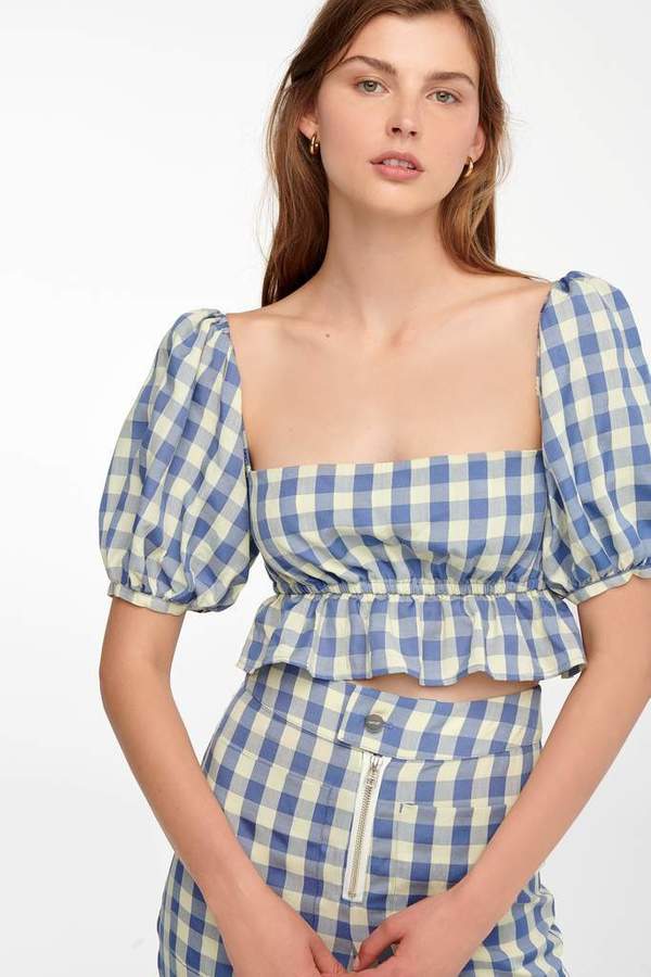 Capulet Paloma Crop Top - Neptune Gingham Capulet Paloma Crop Top - Neptune Gingham