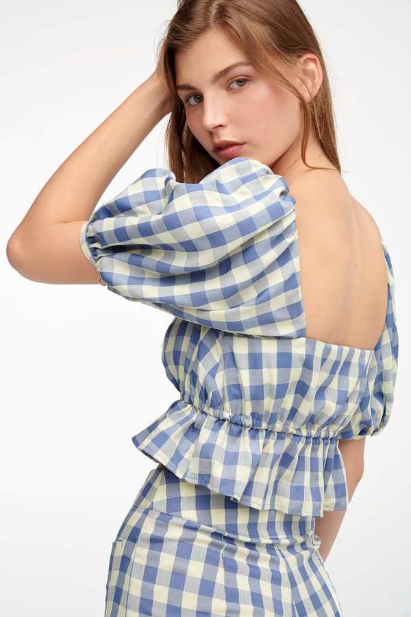 Capulet Paloma Crop Top - Neptune Gingham Capulet Paloma Crop Top - Neptune Gingham