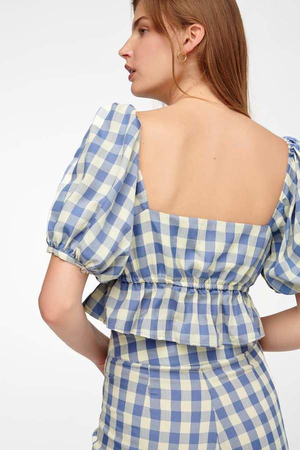 Capulet Paloma Crop Top - Neptune Gingham Capulet Paloma Crop Top - Neptune Gingham
